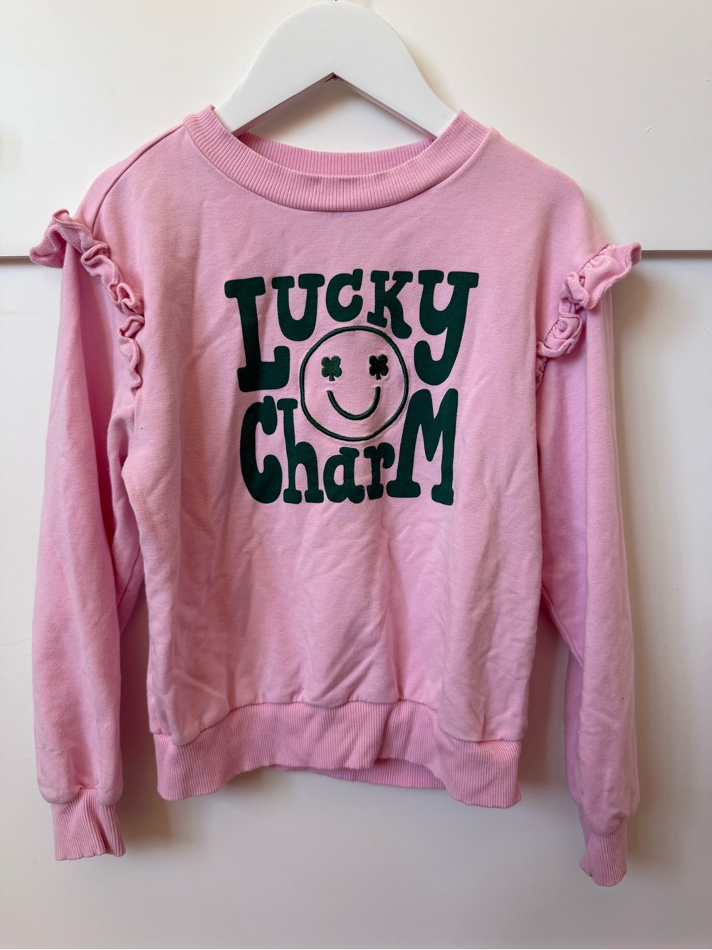 Lucky Charm Pink Kids Sweatshirt
